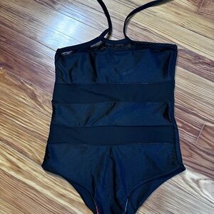 Chic Black Women's One-Piece Swimsuit